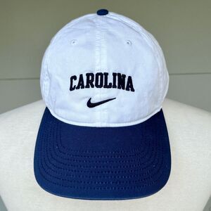 Nike UNC North Carolina Tar Heels Hat Cap 100% Cotton Adjustable Blue White